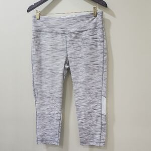 NWT Tommy Hilfiger Gray Leggings with Wide Waistband and Seam Detail